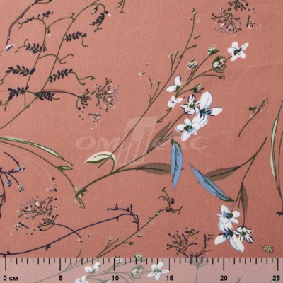 Плательная ткань "Фламенко" 2.1, 80 гр/м2, шир.150 см, принт растительный - купить в Петропавловске-Камчатском. Цена 311.05 руб.