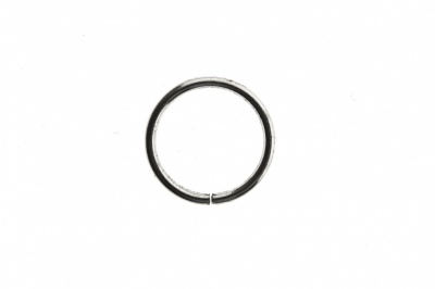 Кольцо металлическое d-15 мм, цв.-никель - купить в Петропавловске-Камчатском. Цена: 2.45 руб.