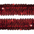 Тесьма с пайетками 3, шир. 30 мм/уп. 25+/-1 м, цвет красный - купить в Петропавловске-Камчатском. Цена: 1 087.39 руб.