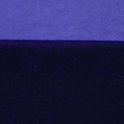 Бархат стрейч №14, 240 гр/м2, шир.160 см, (2,6 м/кг), цвет т.синий - купить в Петропавловске-Камчатском. Цена 740.88 руб.